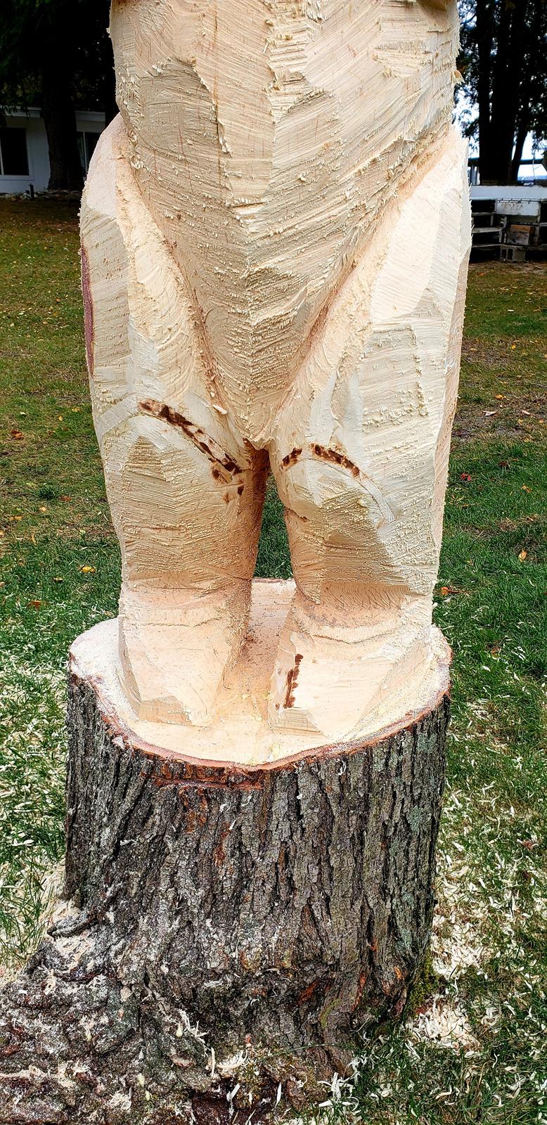 The carving on the evening of October 17